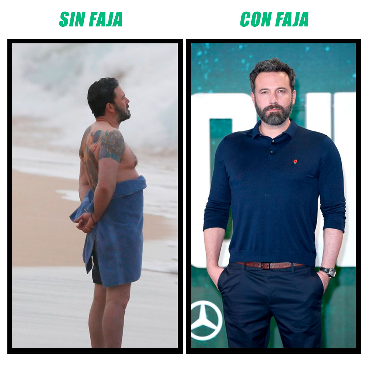 [V-101] Faja de Hombre Camiseta Doble Capa Ginecomastía