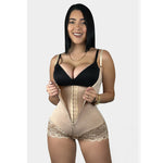 Cargar imagen en el visor de la galería, [V-180] Faja Body Short Encaje Doble Compresión Cintura Avispa
