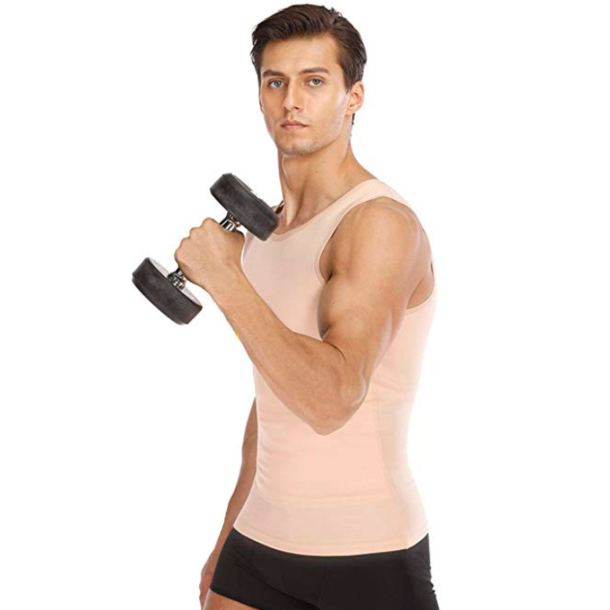 [V-101] Faja de Hombre Camiseta Doble Capa Ginecomastía