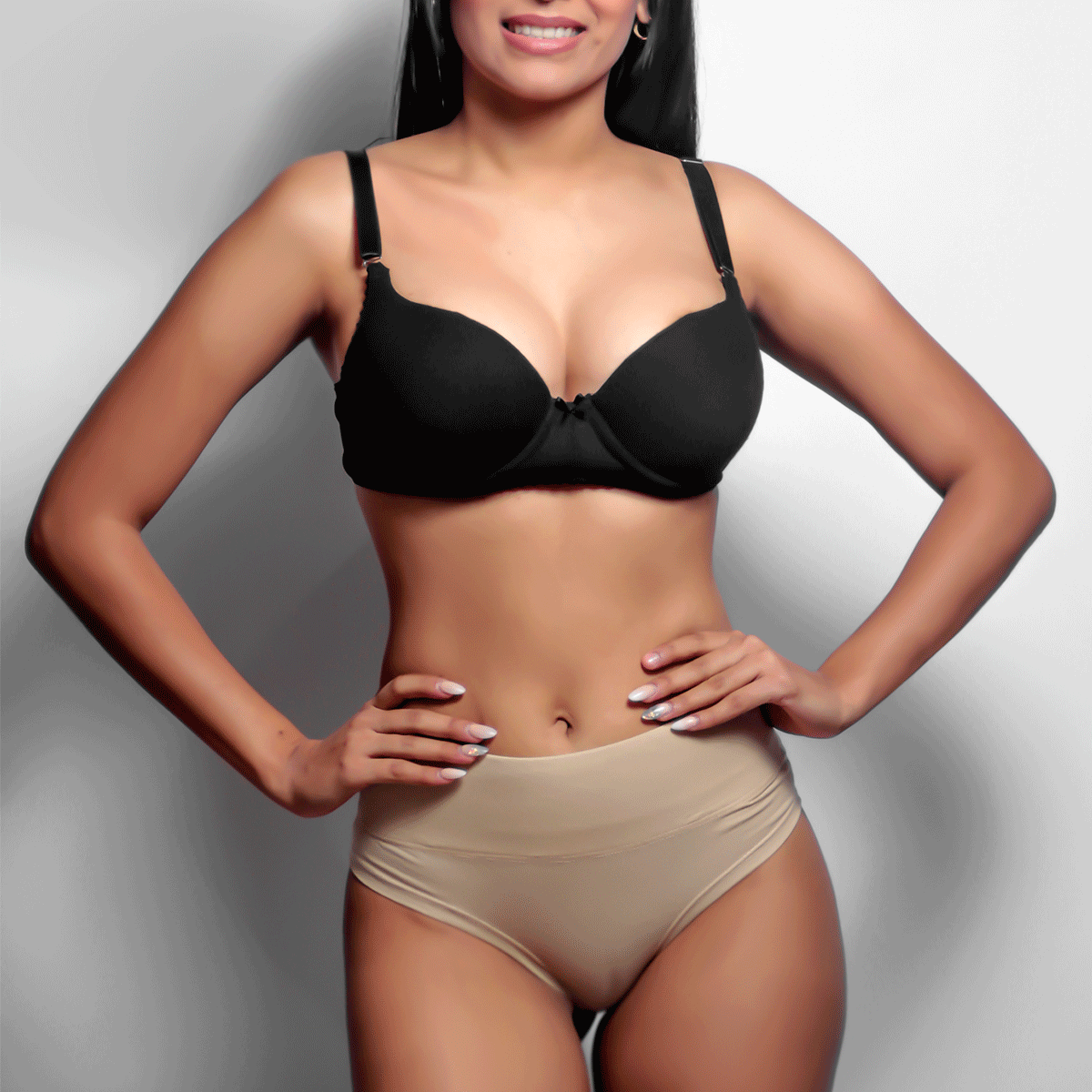 [V-008] Faja Bikini Ajuste bajo de Algodón Reduce y Moldea