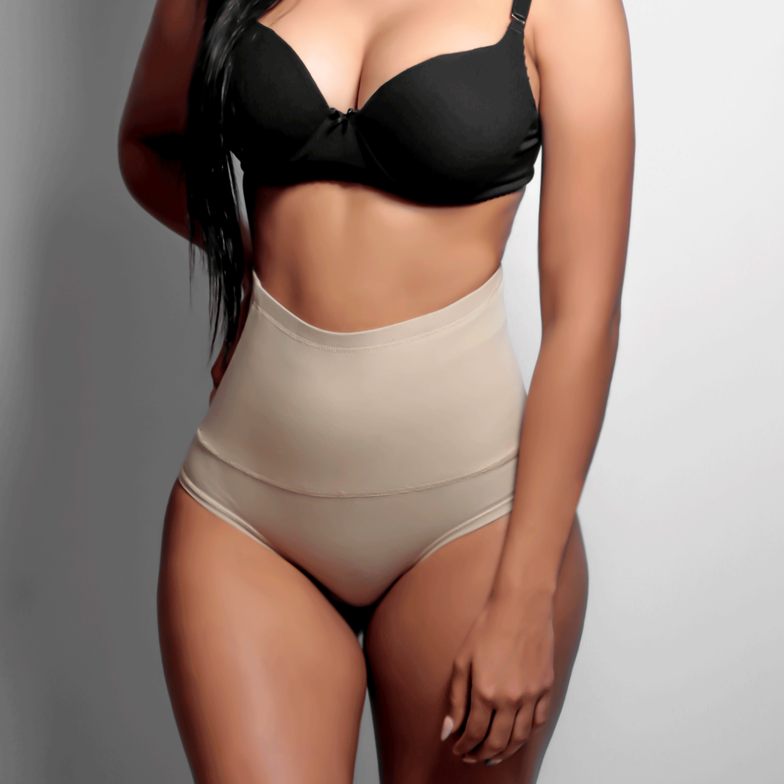 [V-015] Faja Moldeadora Bikini Ajuste Medio Abdomen de Algodón