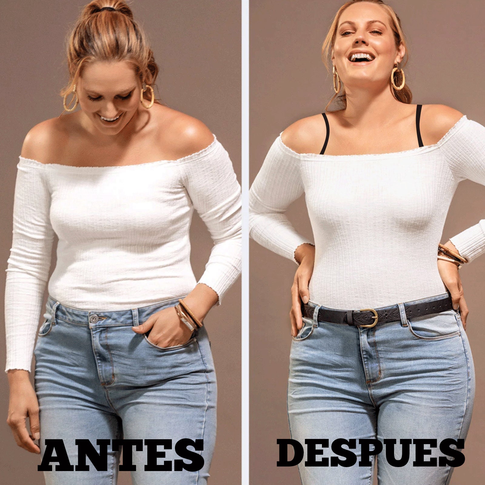 [V-048] Faja Chaleco Doble Presión de Tirantes Removibles Reloj de arena