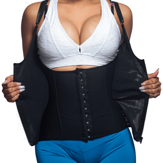 [V-048] Faja Chaleco Doble Presión de Tirantes Removibles Reloj de arena