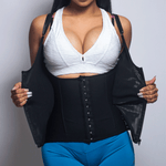 Cargar imagen en el visor de la galería, [V-048] Faja Chaleco Doble Presión de Tirantes Removibles Reloj de arena
