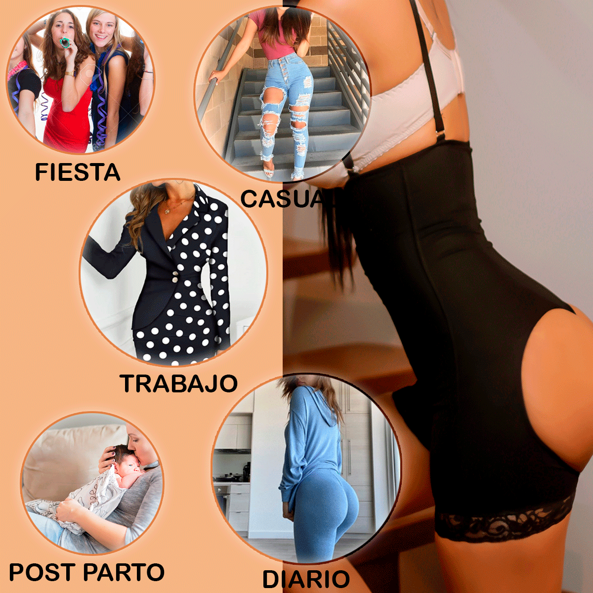 [V-050] Faja Post Cirugia O Parto Vicky Reductor y moldeador