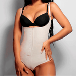 Cargar imagen en el visor de la galería, [V-065] Faja Body Semi Hilo Levanta Glúteos de Algodón y Powernet

