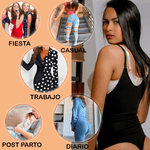 Cargar imagen en el visor de la galería, [V-065] Faja Body Semi Hilo Levanta Glúteos de Algodón y Powernet
